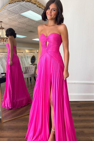 Cute Mermaid Sweetheart Pink Chiffon Long Prom Dress AB4010101