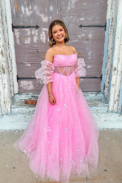 Cute A Line Sweetheart Aqua Blue Tulle Long Prom Dress